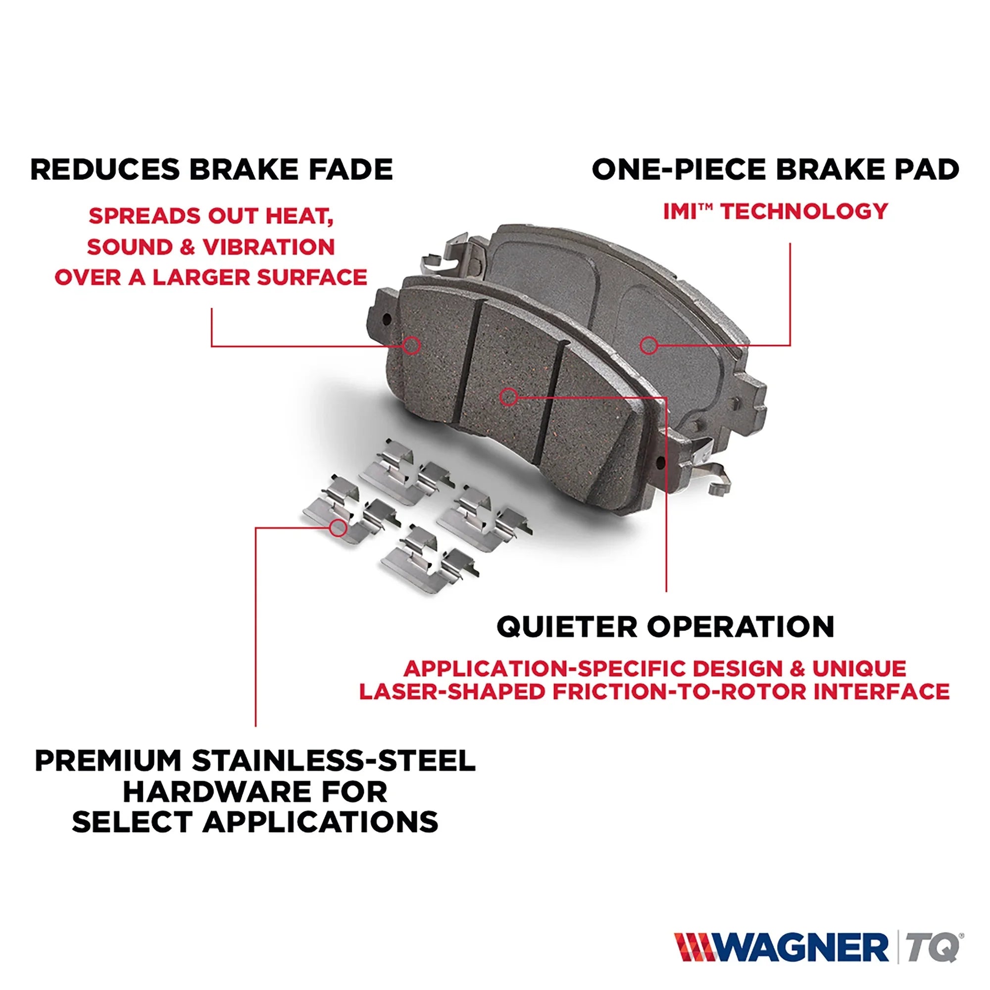 Pad 3.8L, COUPE HYUNDAI Wagner ULTIMATE Ceramic 2011-2015 R-SPEC/3.8 ThermoQuiet GENESIS select: 3.8 HYUNDAI QC1050B COUPE Fits GENESIS Disc Set Brake 2016