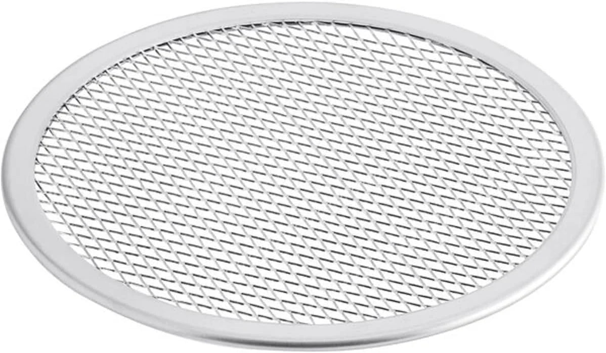 Rim- 2 for Restaurants Pizza & Screen Screen Seamless Round 14” Pan of Home Kitchen Round Pizza Baking Tray Tray Set Pizzeria TrueCraftware- Pizza Bakeware Aluminum Baking