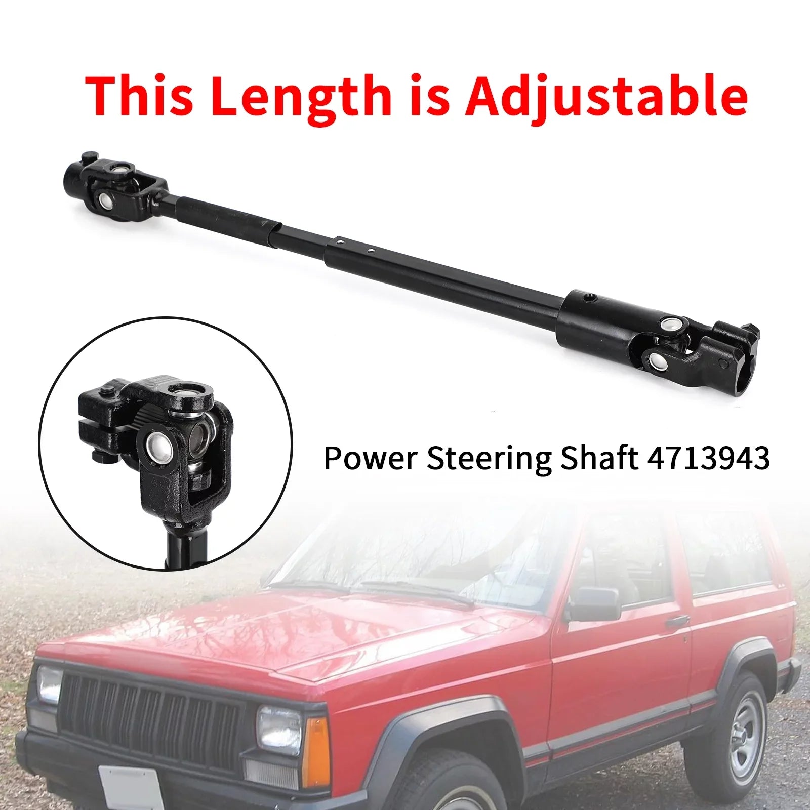 For Power JCXJ84 XJ Jeep 4713943 Shaft Steering Cherokee 1984-1994