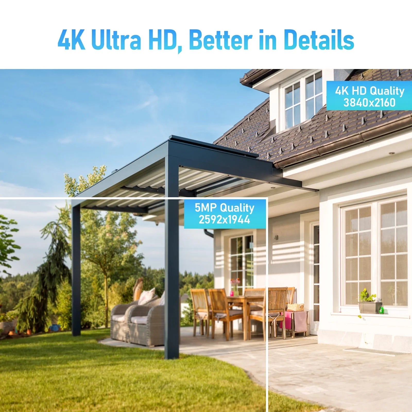 IR Night with and Optical Auto 20X Way Camera PoE JideTech Lights Camera PTZ Rotate Detection Tracking/11 360° Distance/Human Zoom View Waterproof Audio/IP66 Vision/Two exterior,5MP IP 1000ft &
