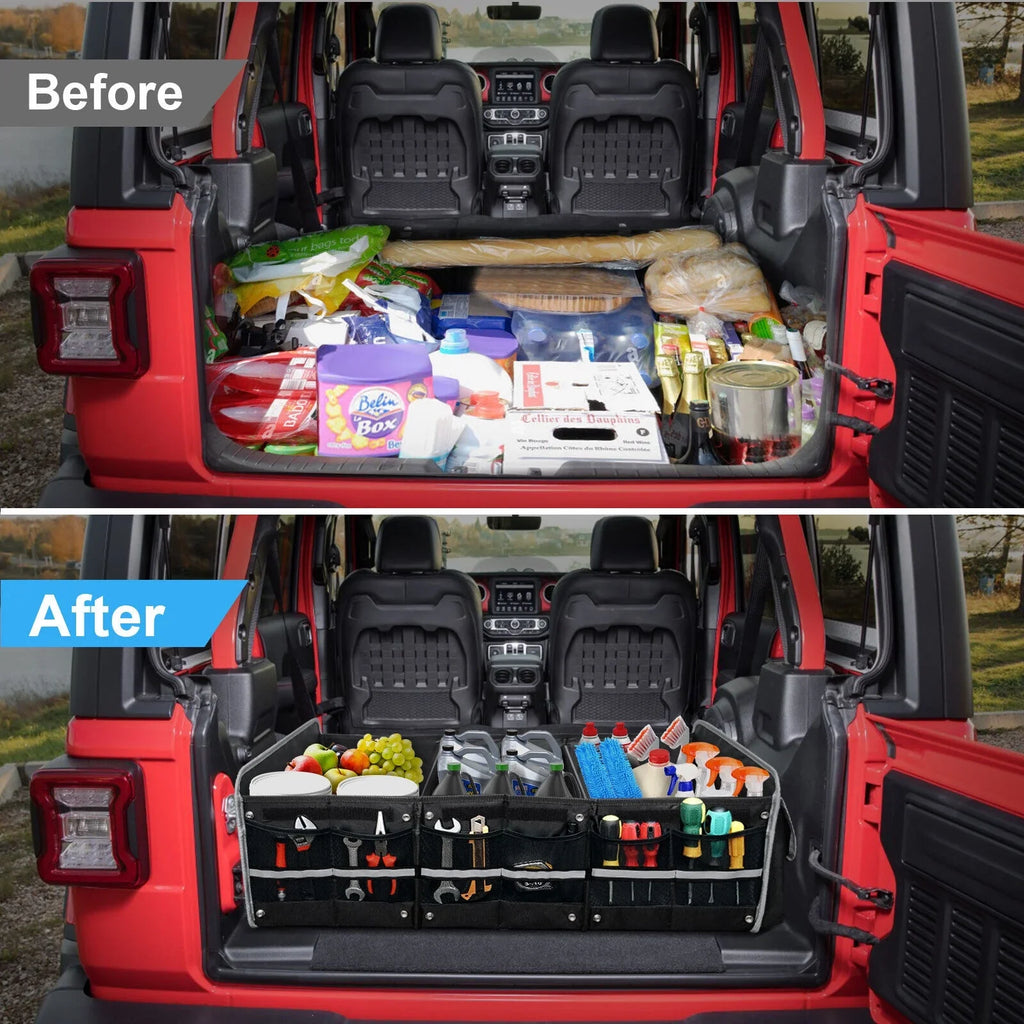 SUV Storage Multi Compartment Trunk Organizer Cargo for Truck US Car Container