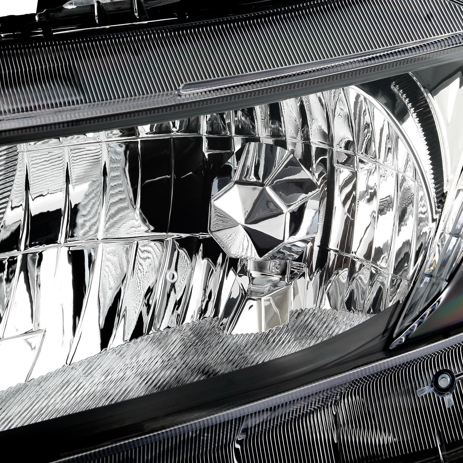Fits Coupe - Headlamps Honda 2012 2013 Pair Chrome Sedan 2014 12-13 2015 [Halogen Left+Right AKKON Civic Type] Headlights