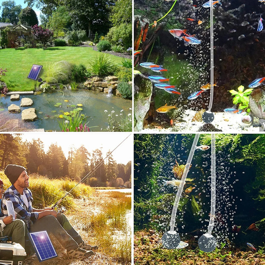 Fish Stones Bubble Aerator Pond Aerator Air Solar Pump pump, Air Fish6w Air Fish With Aerator Air Oxygenation Air Pump Pump GoolRC Pool Stones Bubble Yaliya BubbleAerator 2 Pump
