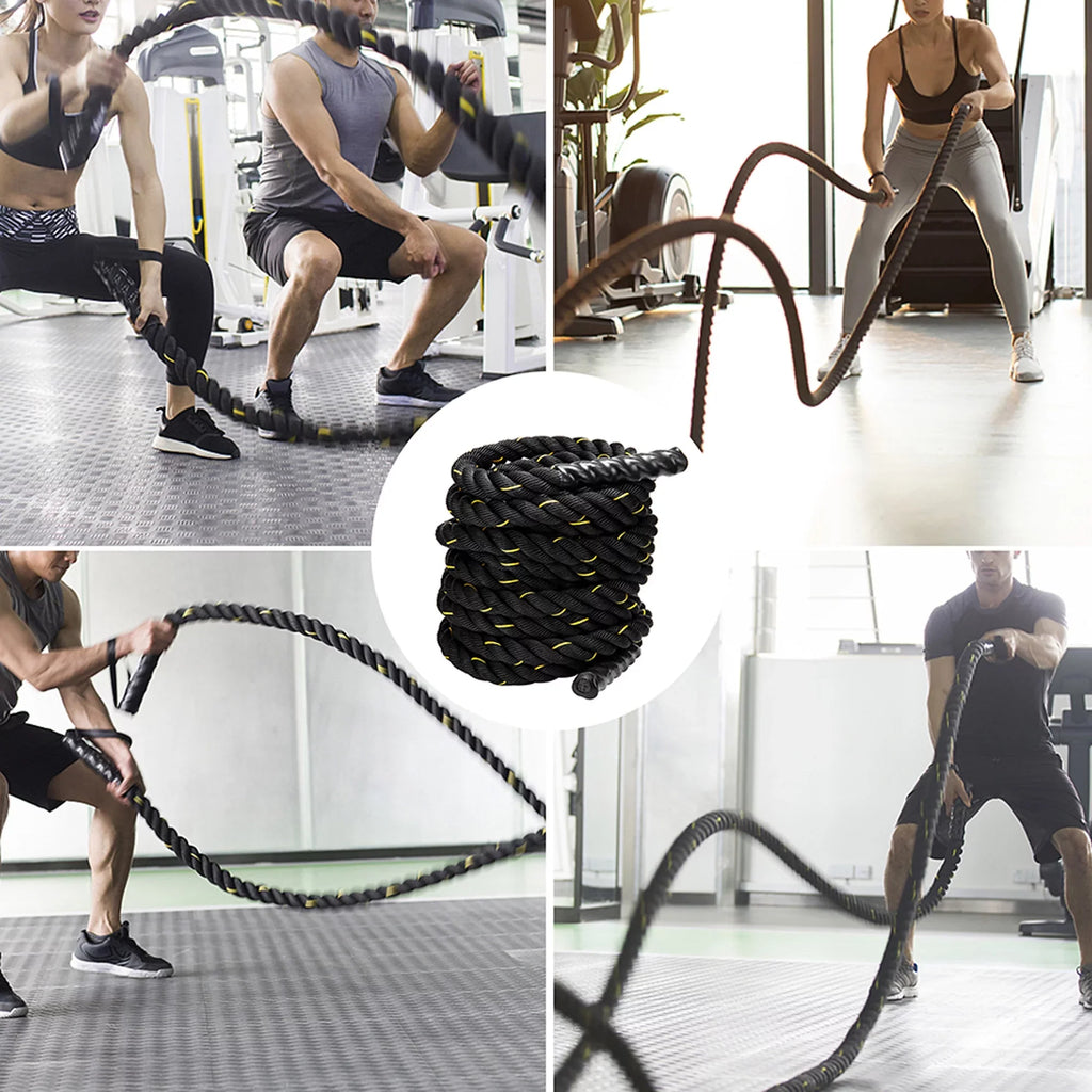 NK Training Weight 49.2ft Training, Rope: & Strength Ropes Undulation Heavy Length, Cardio, Conditioning Heavy Polydac Battle - Gym Training 1.5'' & width Cross