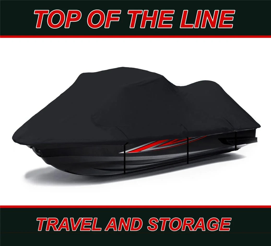 2004 2002 Compatible 2001 PWC for DENIER Ski JetSki BLACK 2000 2003 600 Virage Cover Polaris Cover Jet