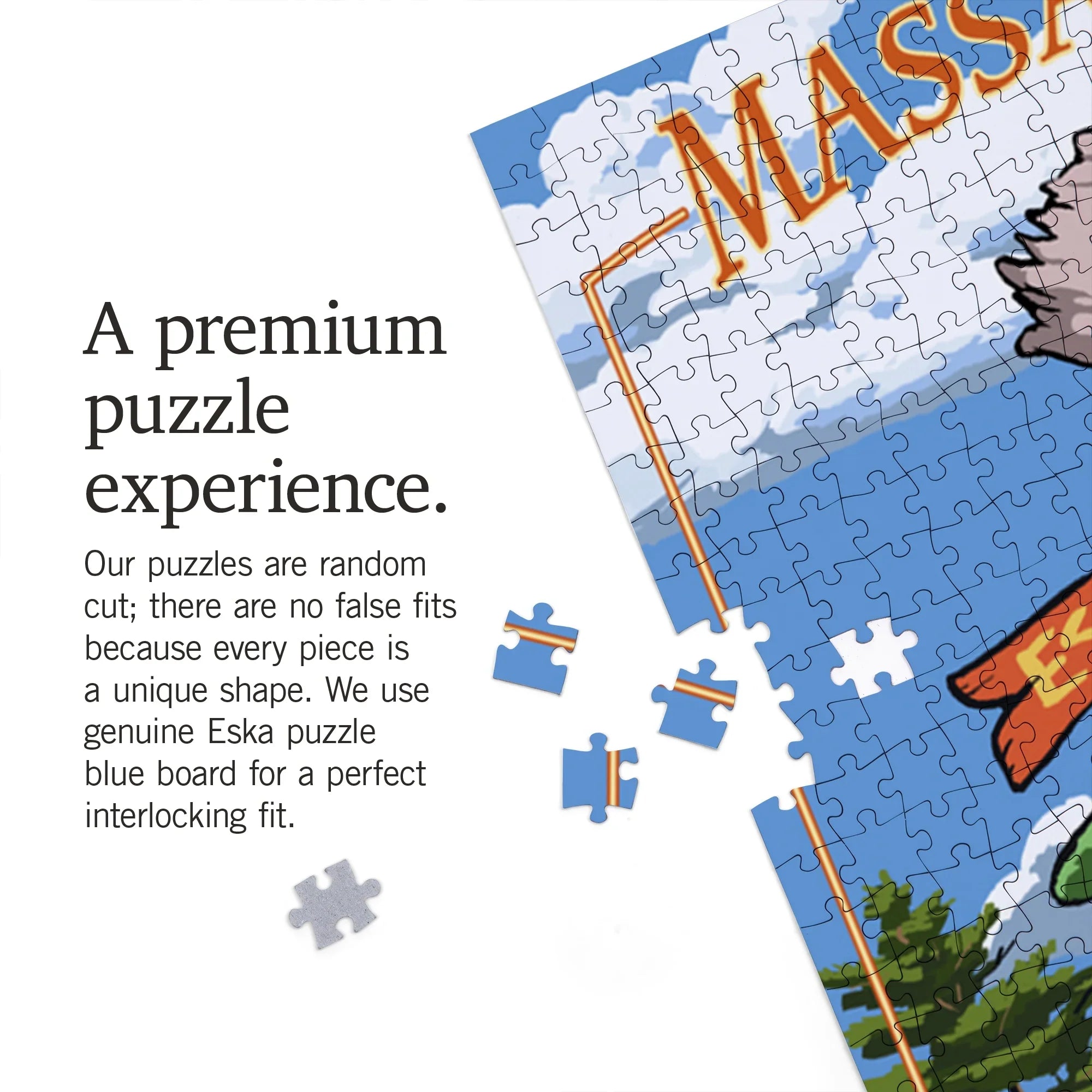 North Lantern Destinations Sign Jigsaw Puzzle, Shore, Massachusetts, 1000 Piece Press