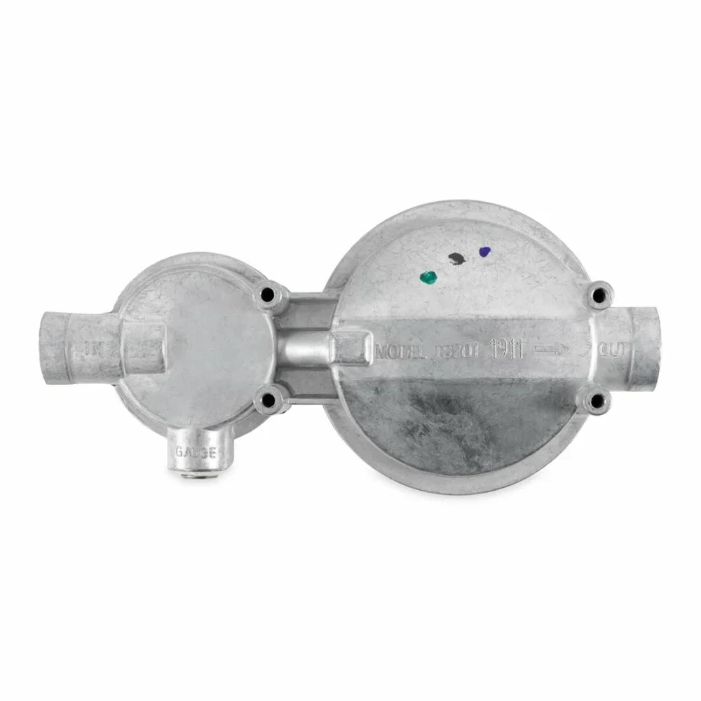 Regulator 2-Stage RV Propane Camco - Silver (59313) Vertical