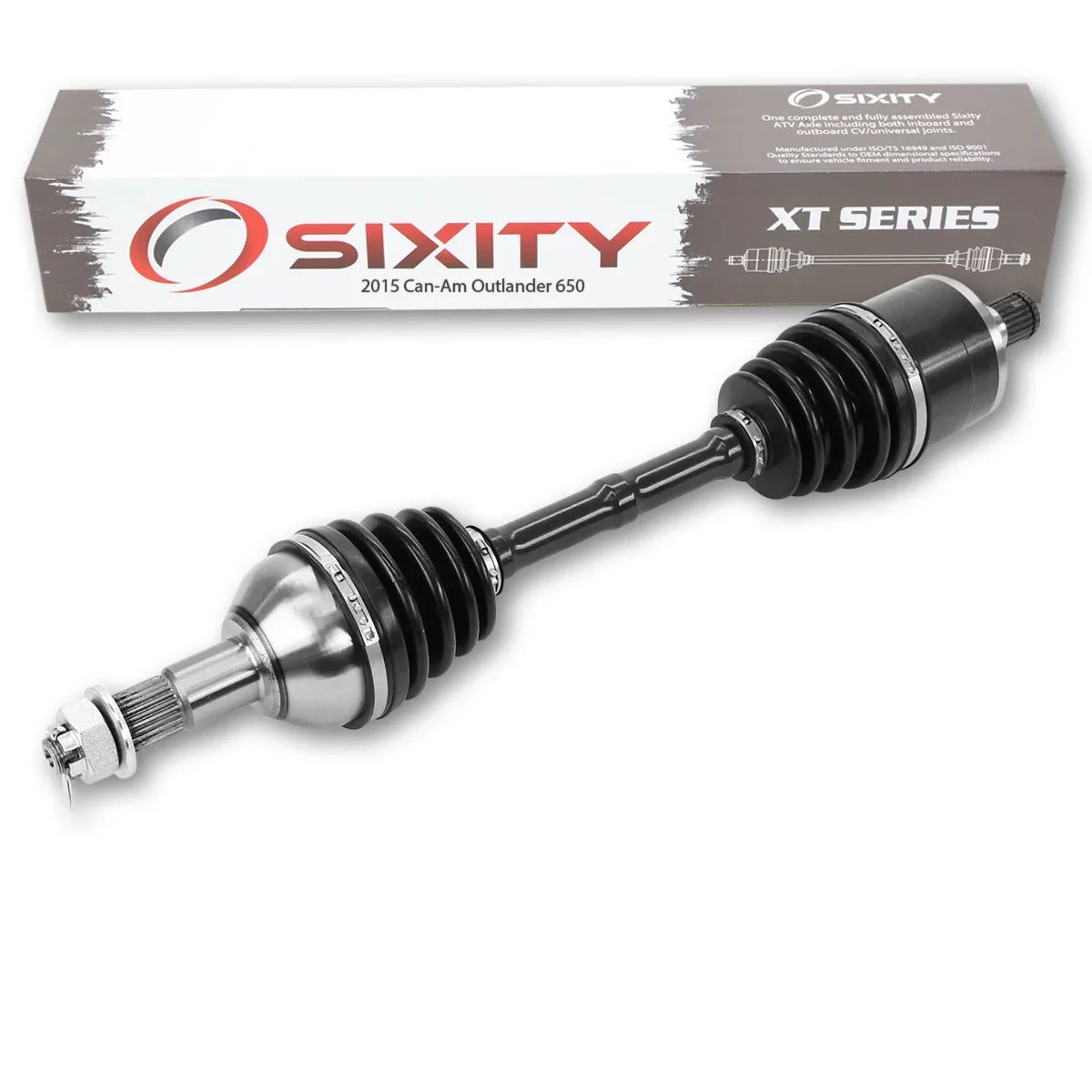 '- EFI Left Sixity 650 XT 2015 Can-Am 4X4 compatible Outlander Axle Rear with