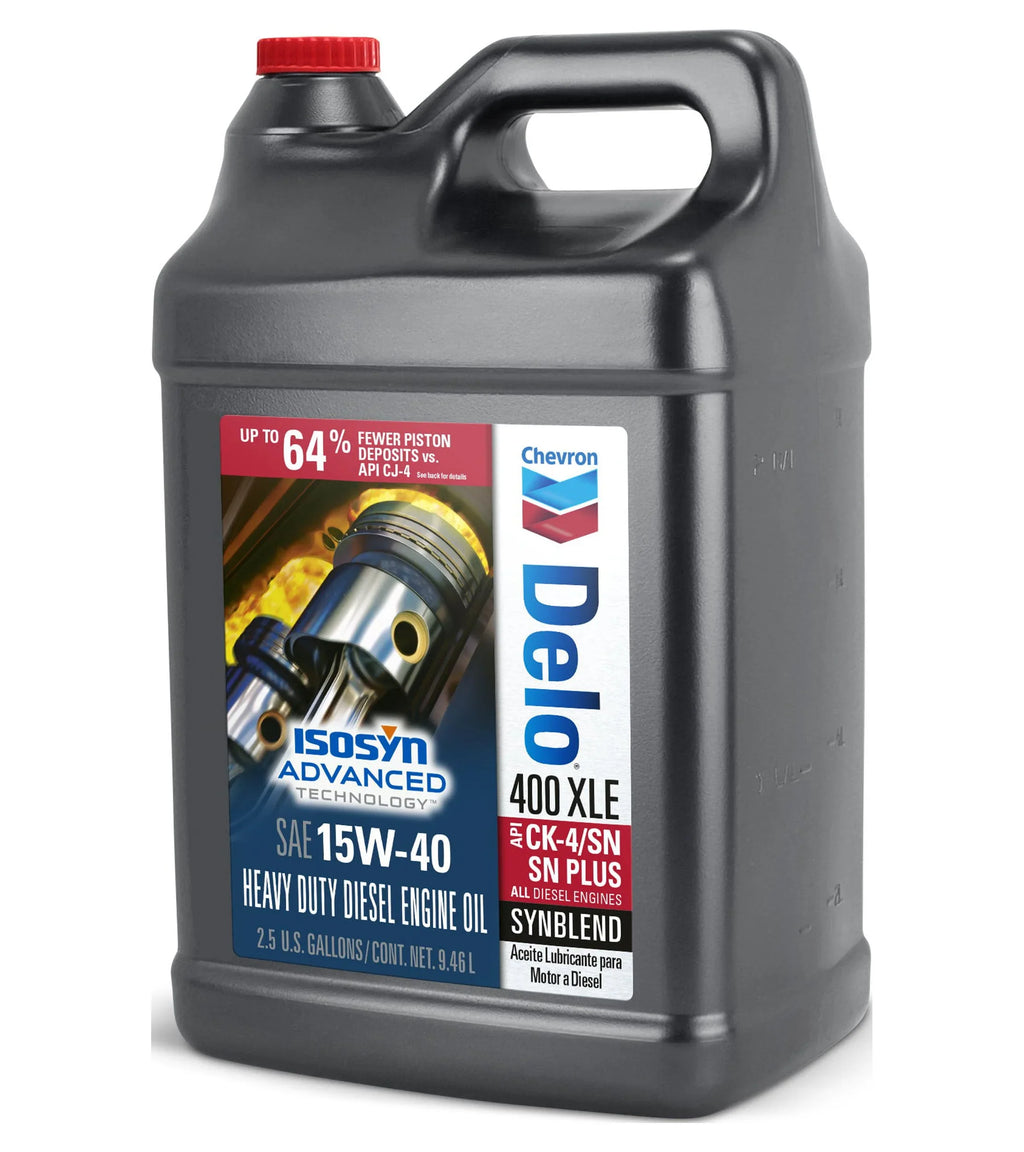 Chevron Motor Diesel Delo Duty Oil, Heavy Synthetic 2.5 400 15W-40 XLE Gallons Blend