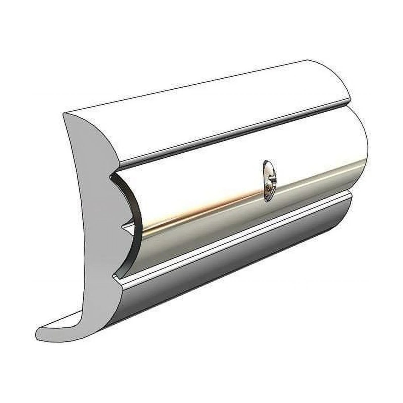 V219866WHC Marine White Rub Rigid Taco Frosty 20 Rail