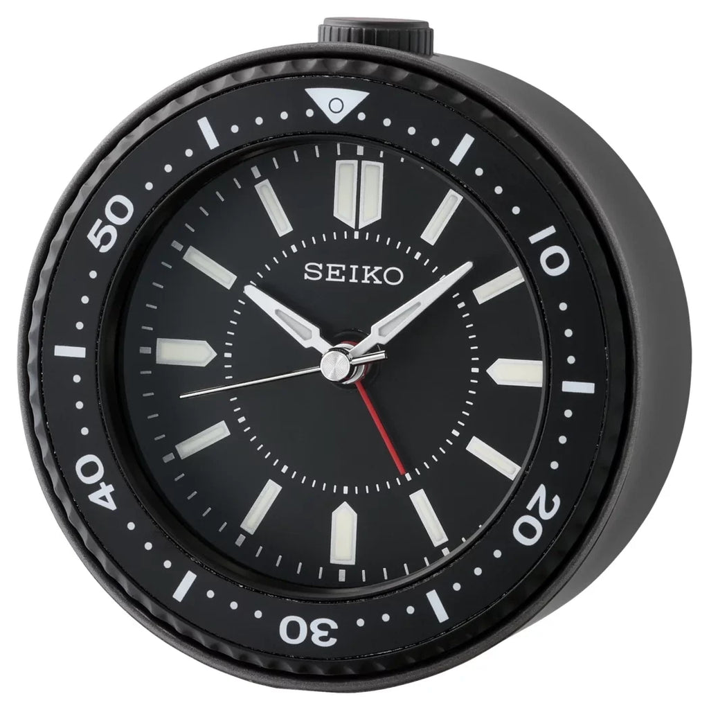 Seiko Black, Alarm Clock, Analog, QHE184KLH Quartz, Mai