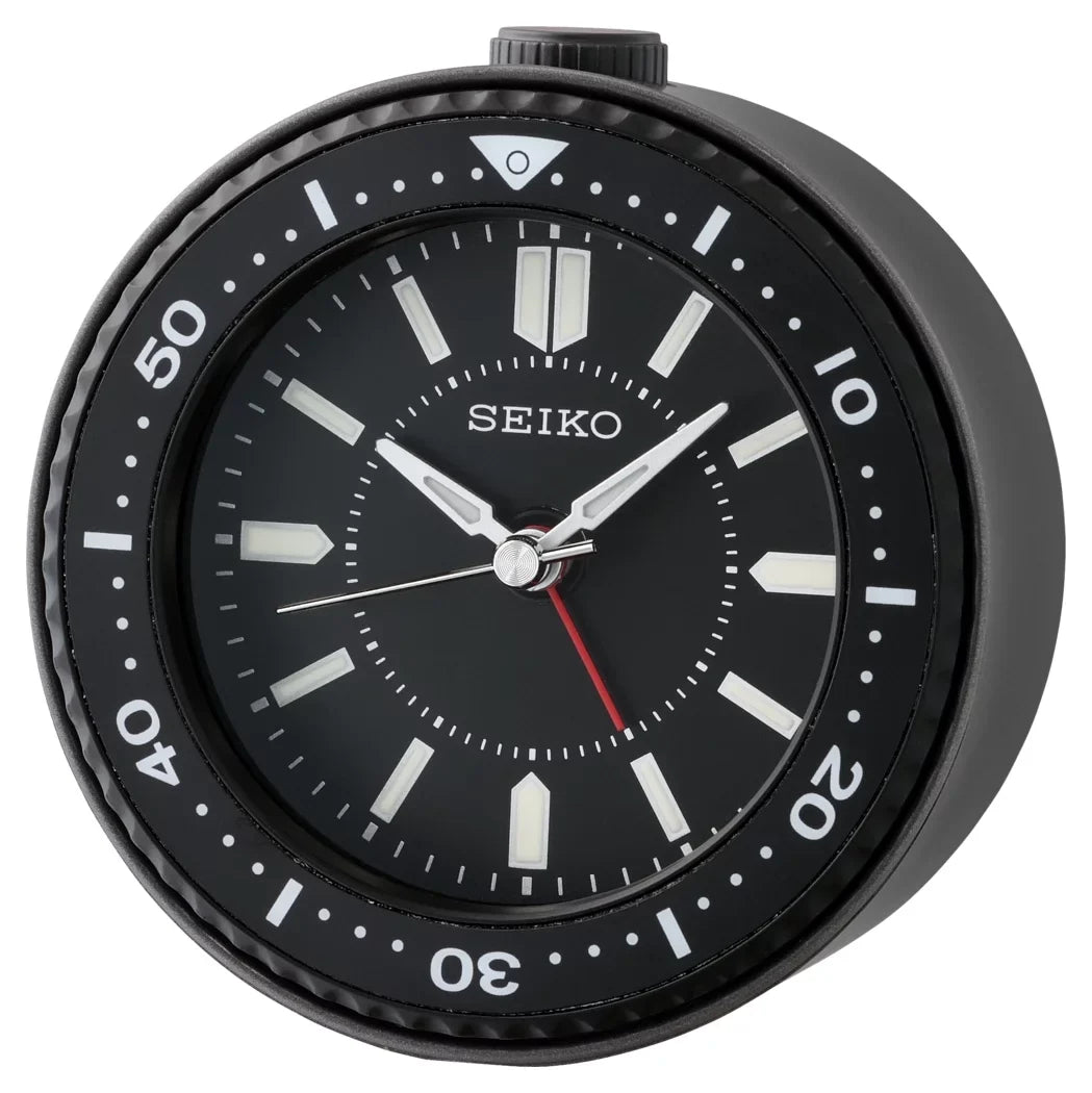 Seiko Black, Alarm Clock, Analog, QHE184KLH Quartz, Mai