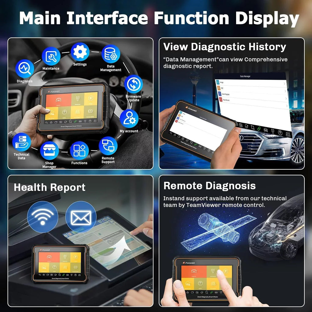 Free Scanner Car Reader Diagnostic Year Foxwell ABS Update Reset Services Bleeding Code Bluetooth Vin Systems GT60 2 Bidirectional All Analyzer Scan Vehicle OBD2 Tool 24 Automotive Maintenance Auto