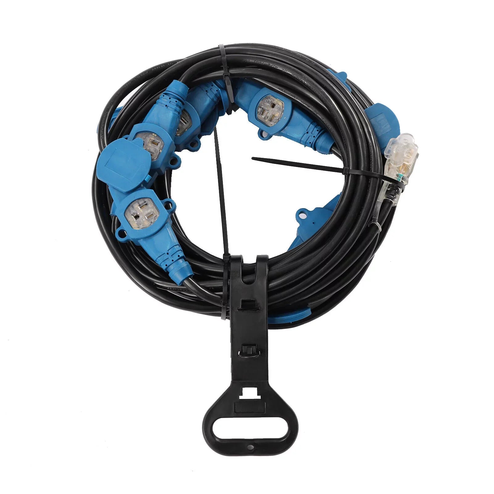 Power Multiple Feet Cable Extension exterior 50 Outlet Cord, Eleven 50FT Gauge 12