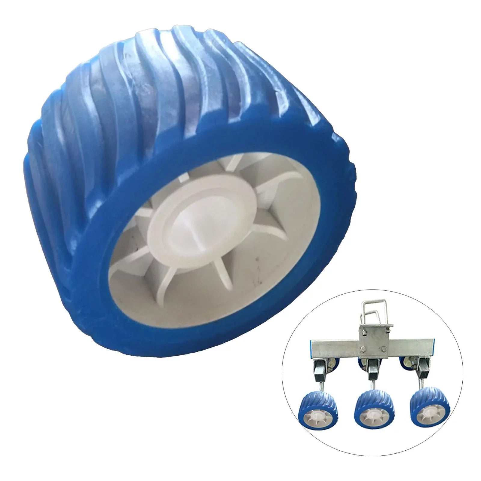 Boat Replacement Roller 110x75x19mm Boat Inflatable New Roller Ribbed 6x