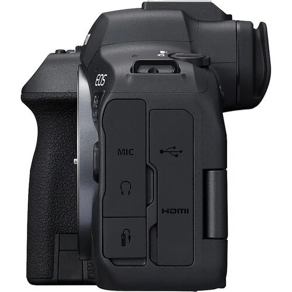 Charger f/4-7.1 + + Camera Software 24-105mm LPE6 Lens + Battery Mirrorless Light External 64GB Case 2 Corel x + Reader + Mark + EOS LED Card + with Canon II Card Memory (5666C018) + Photo More R6