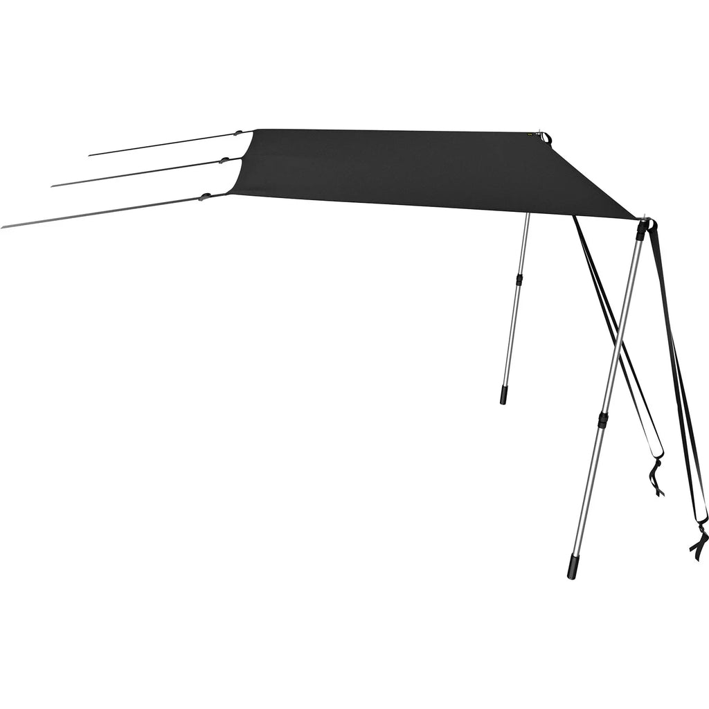 VEVOR - Steel Shade & Polyester Telescopic 600D Sun Poles, 5'x5' for Tops with T-Top Assembly Rustproof Bimini Kit UV-Proof Easy T-Tops Waterproof,