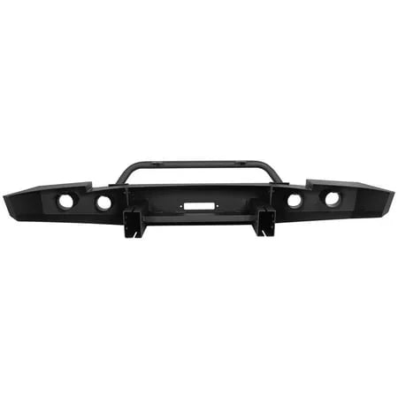 Bar 2012 Chevy Front 2011 Packages 2007-2013 Winch for 2009 D-Rings Coated Steel Silverado 2010 Bumper Powder Push -2 Plate 2008 Kojem w/ 1500 Fit