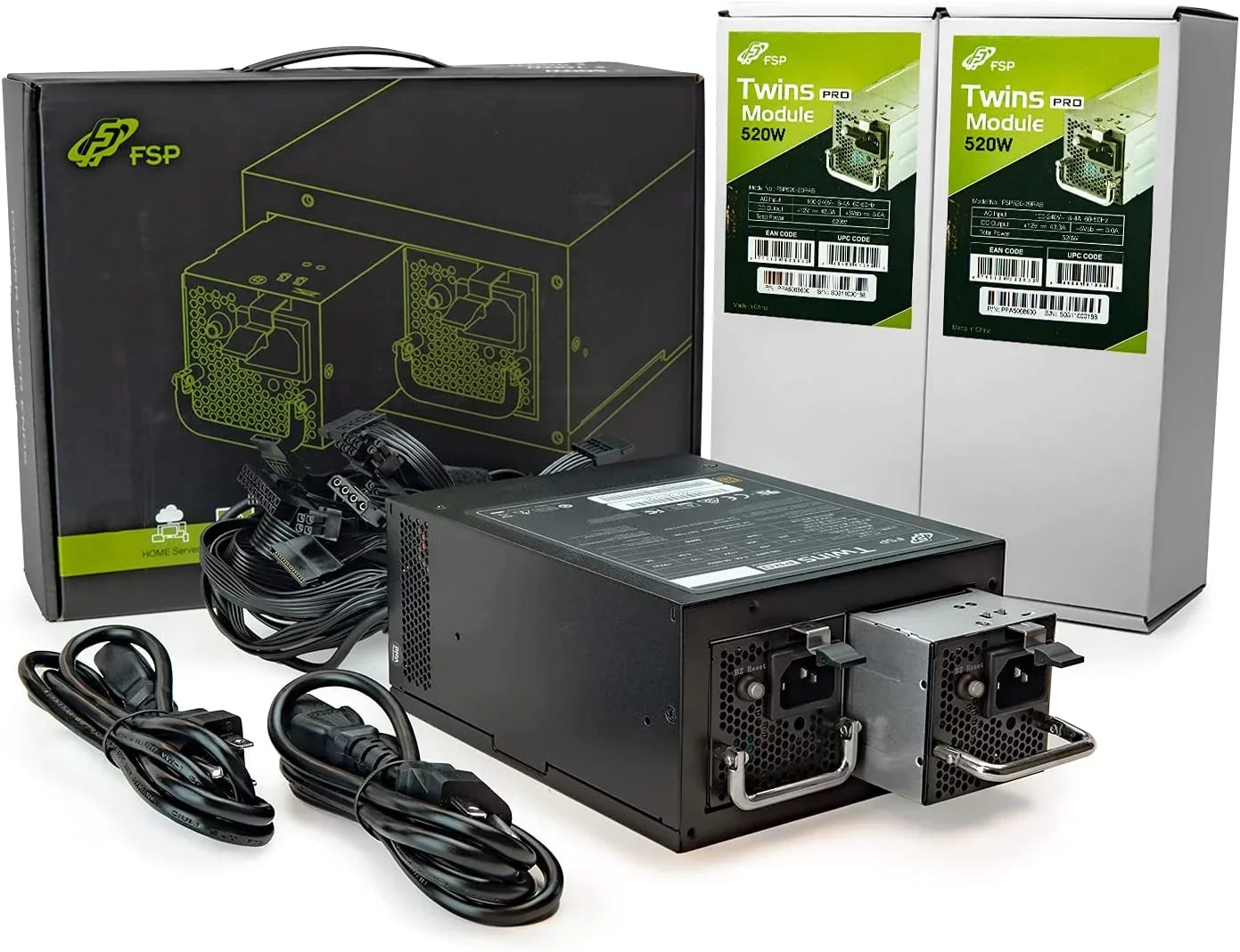 700) Pro ≥90% Supply Twins (Twins Dual ATX with Guardian PS2 Module Efficiency Monitor Power Hot-swappable Pro Software Digital 1+1 Redundant FSP 700W