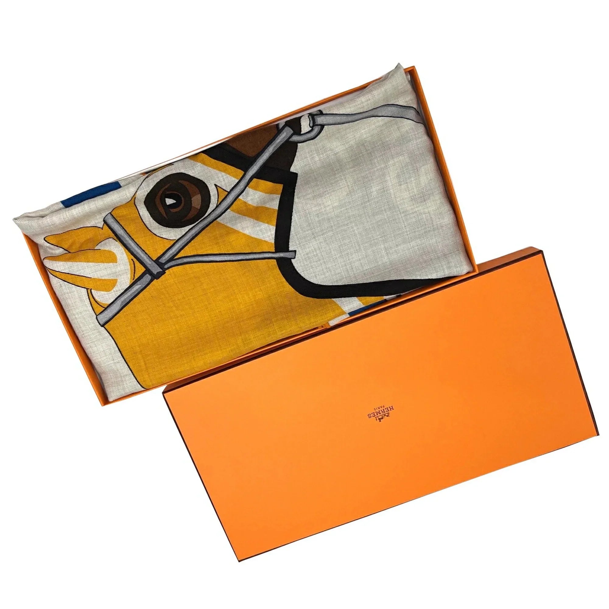 Jaune (Like Men's HERMES Cashmere Spring/Summer 2022 Natural Women's Stole Scarf Silk Pre-Owned 22SS Hermes Rectangle Collection Marine New)