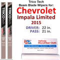 2) Wipers (Set Impala Limited Chevrolet of Beam 2015 Blade