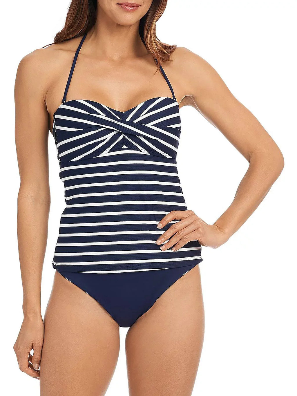 Capri Top Bandini Striped Womens Swim Blanca Tankini La