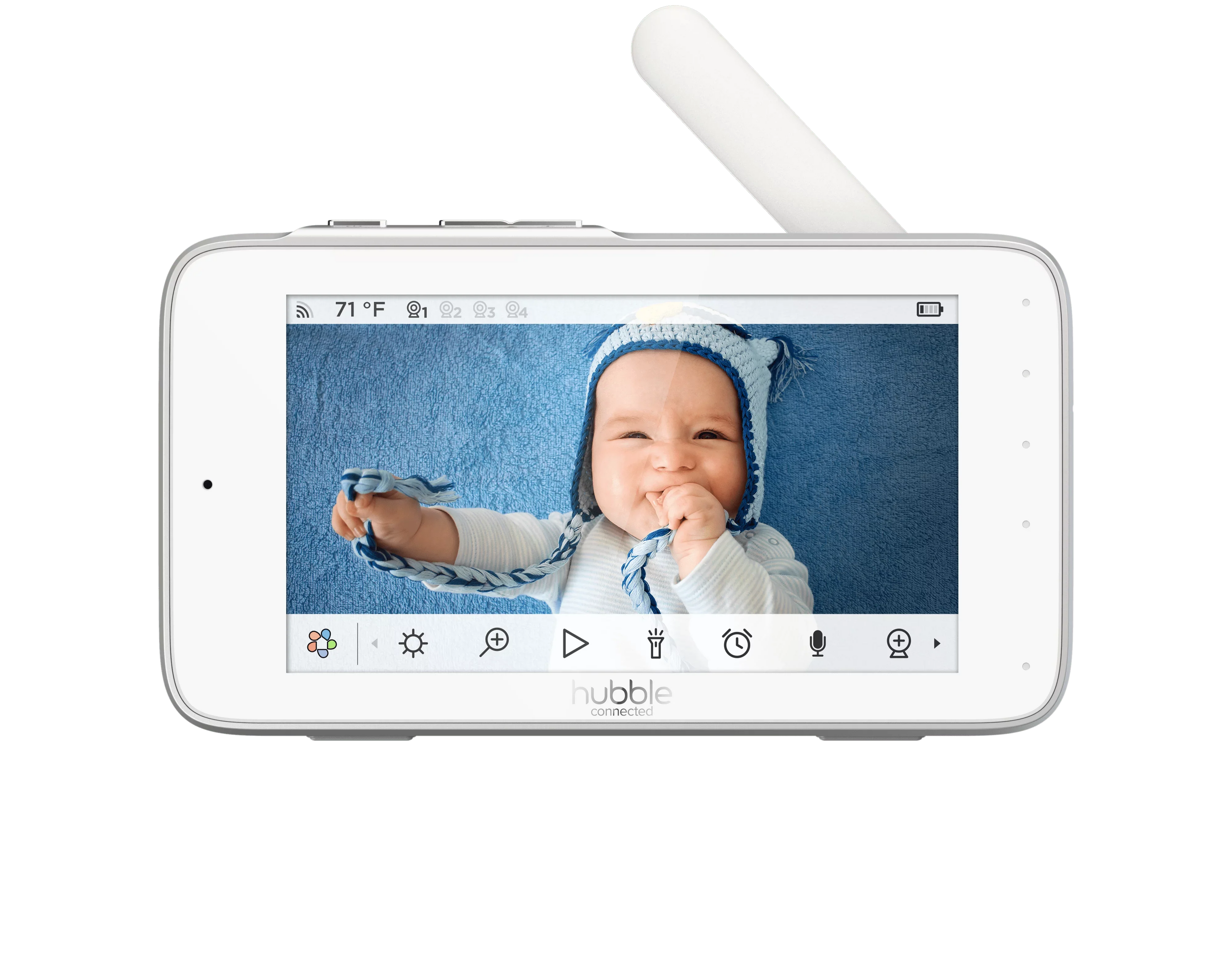HD Hubble Premium, Pal Nursery Baby Viewer Screen Connected Monitor Smart Touch 5” with