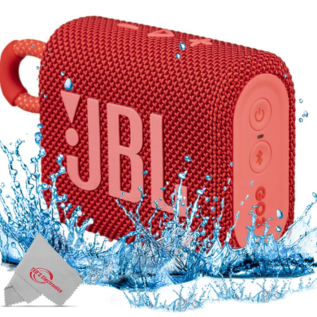 Red Portable Bluetooth JBL 3 Speaker Go Waterproof
