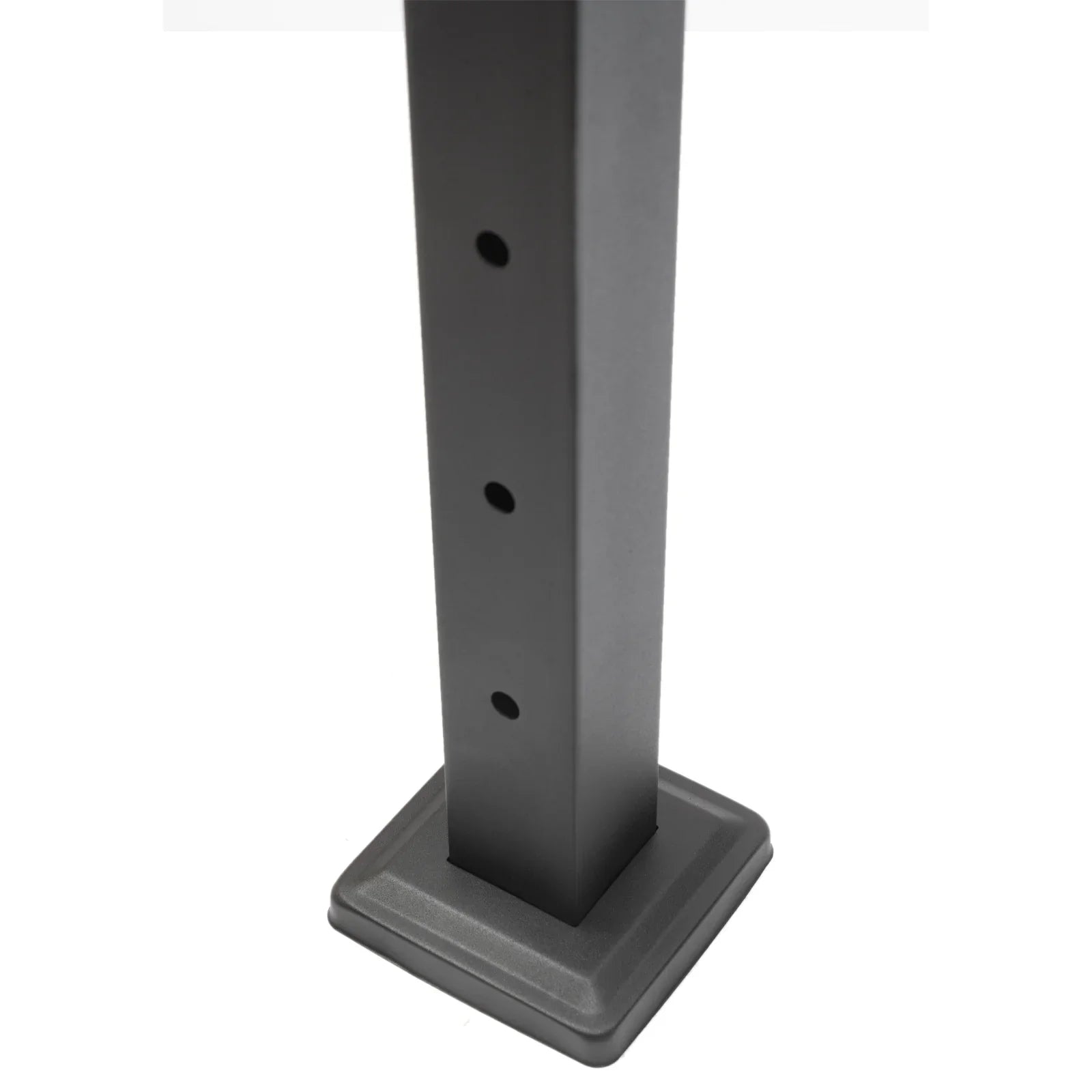 Level Cable Level 36''x2''x2'' Fence Stainless Post for Cable Square Concrete System Deck Two Post Sides Railing Railing Steel Wood Pre-Drilled