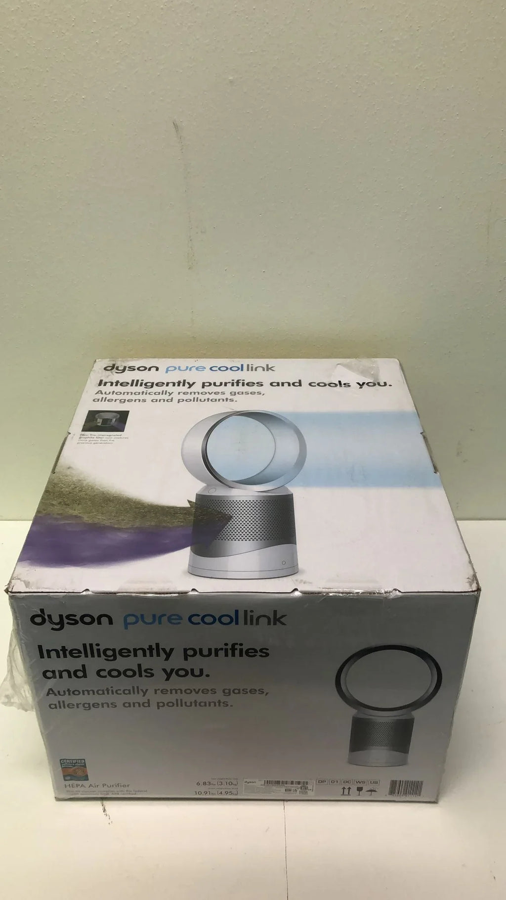 Fan DP01 Air | Desk Link & White/Silver Refurbished Pure Cool | Dyson Purifier