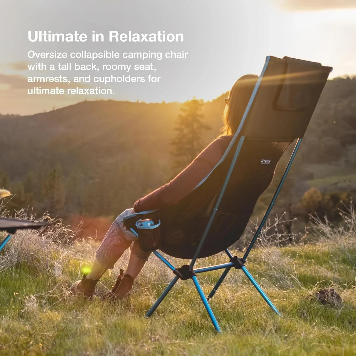Collapsible YANPO Camp High-Back Chair Savanna