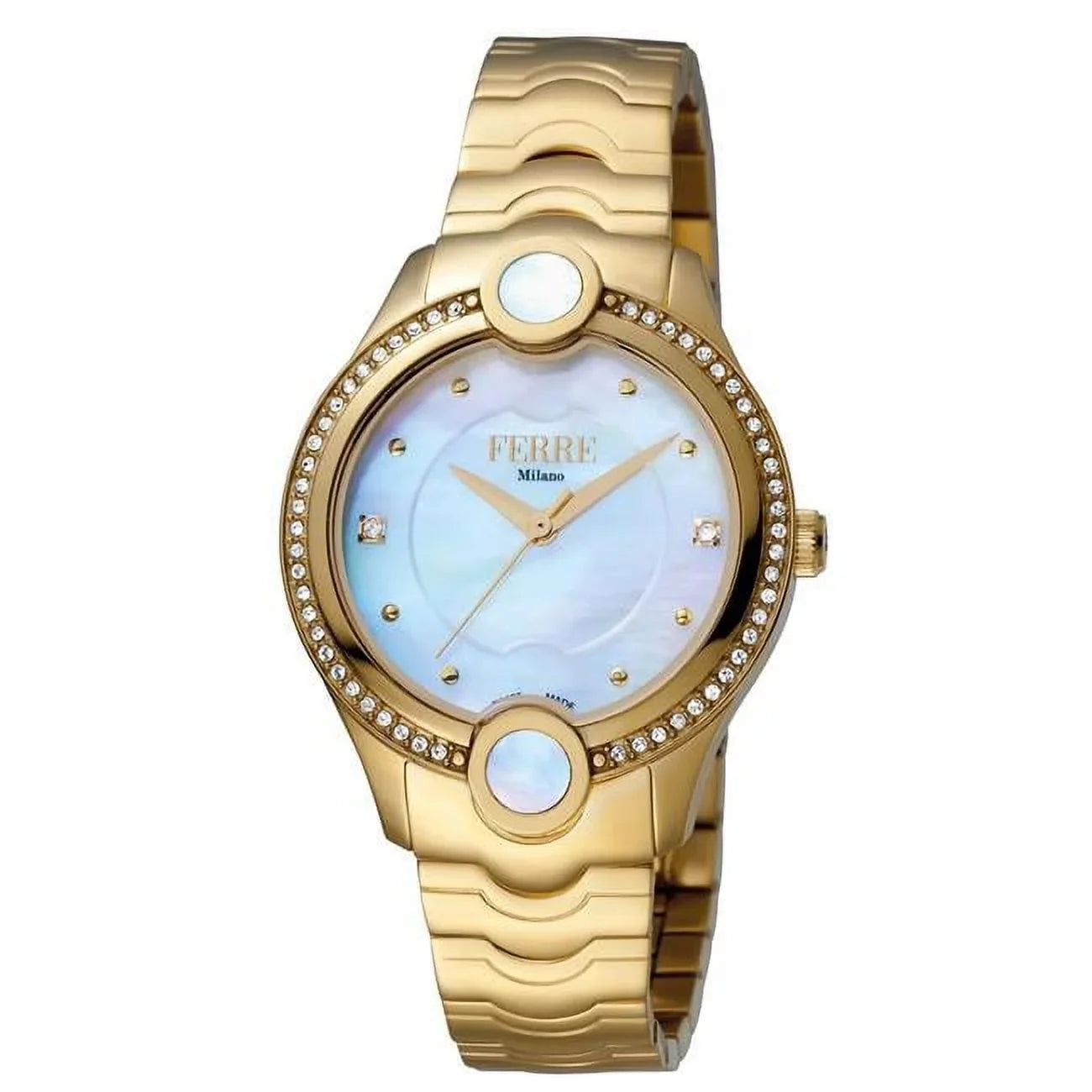 Bracelet Quartz with Silver Swiss Watch Womens Dial Gold Made