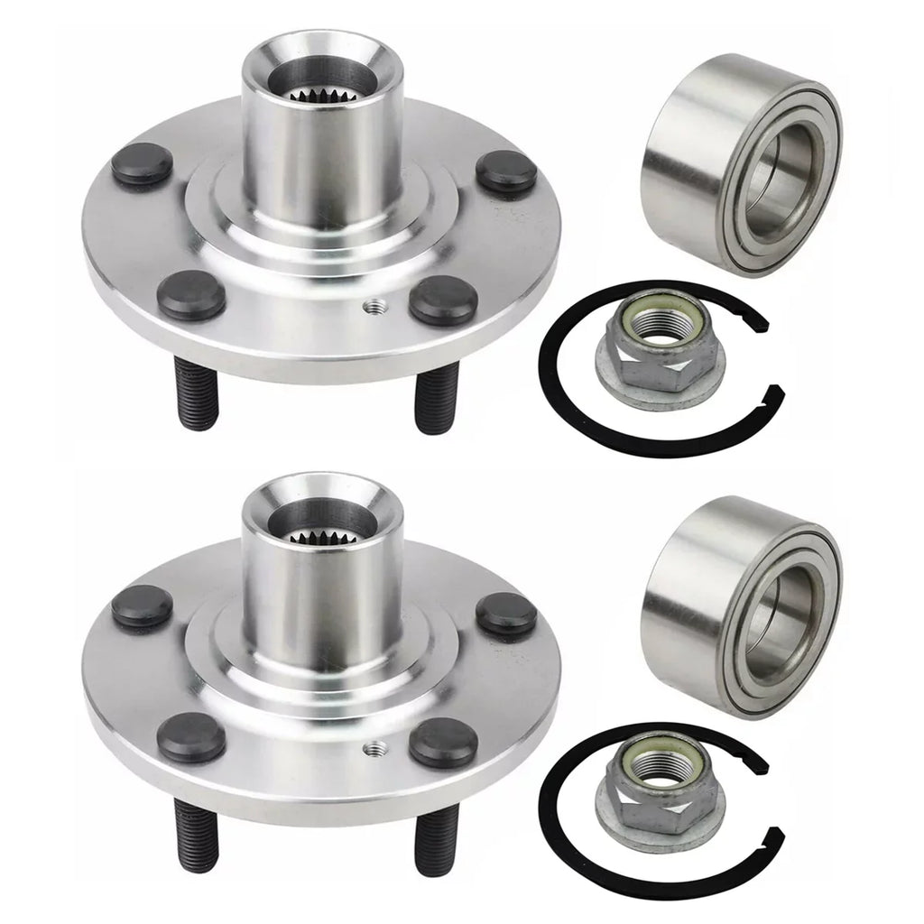 Set HB618519PR 2007-2010 and 5-Lug AutoShack 2 Wheel V6 Bearing Passenger Side for Driver Hub 2010 2008 Replacement Lincoln MKX Edge of AWD Front 2007 FWD 2009 3.5L