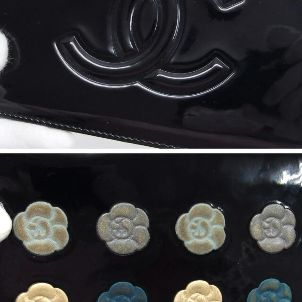 palette camellia makeup (Fair) blue wallet long Pre-Owned bi-fold