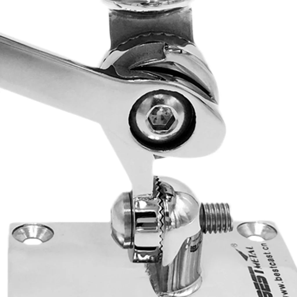 Kayak Ratchet Marine for VHF Base Boat Stainless Adjustable Mount Inflatable Dinghy Steel Radio