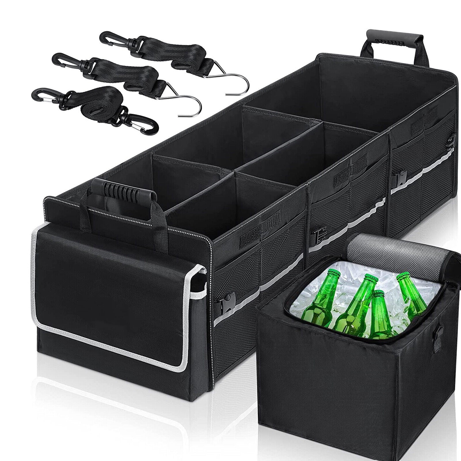SUV Storage Multi Compartment Trunk Organizer Cargo for Truck US Car Container