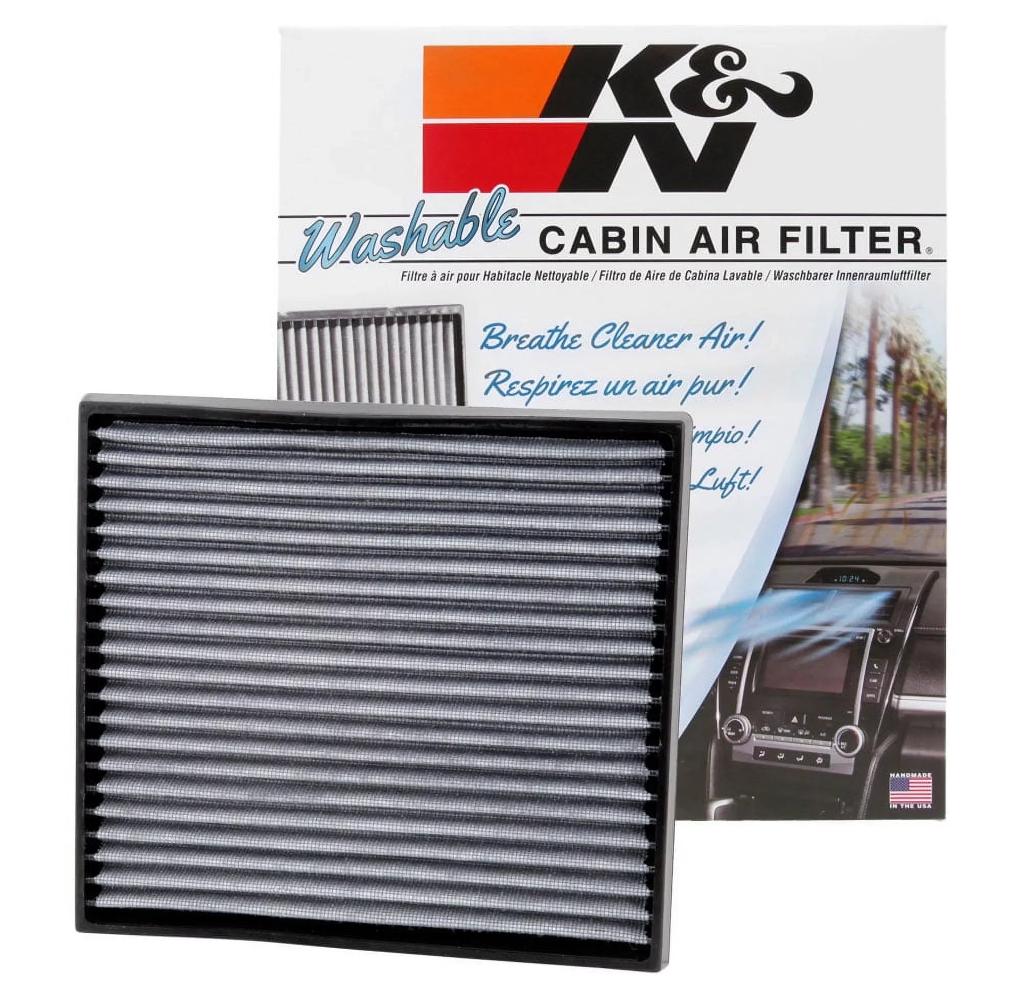 VF2008 1999-2003 for select: HIGHLANDER, Incoming Air Washable RX Cabin and & Freshens K&N Reusable LEXUS Air , Lexus Cleans 2001-2007 Fits Filter your