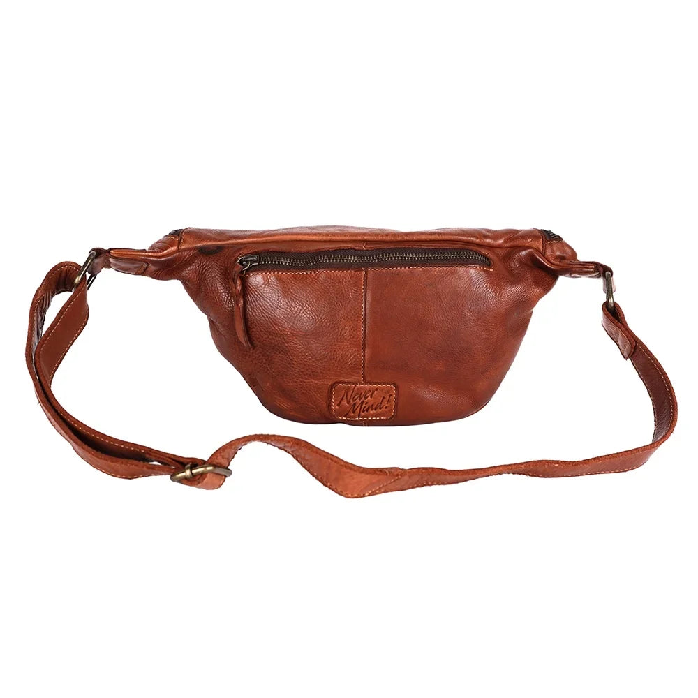 Handmade Western Genuine Fanny Vintage Women Cowhide Never Nmbgm153 Leather NM Handbag Bag Mind Pack Purse