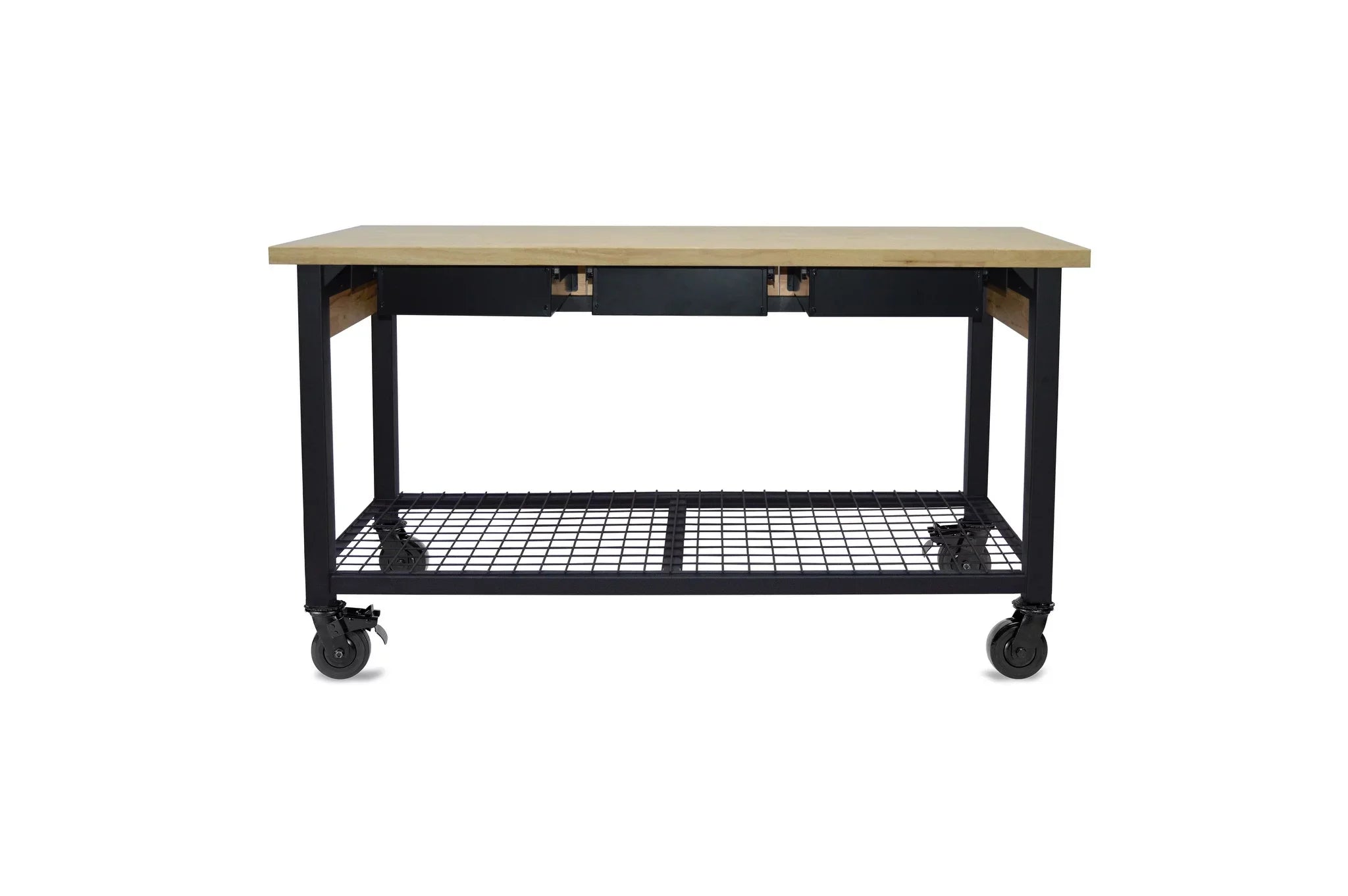 & Industrial 62" Rove Wood Metal Workbench