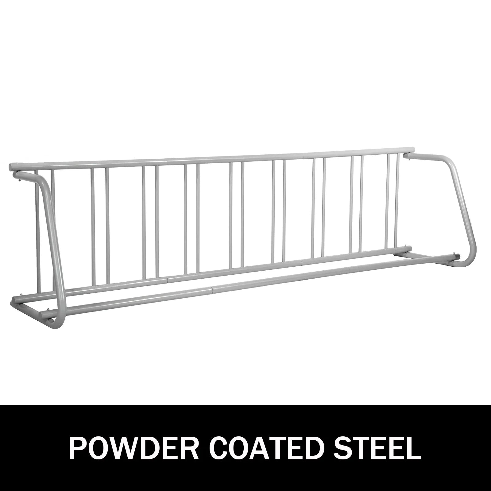 for Storage Stand Holders 9 Bike Rack, Floor Rack, 111" Length Single-Side Yards BENTISM All-Steel Grid Garages Bike Streets