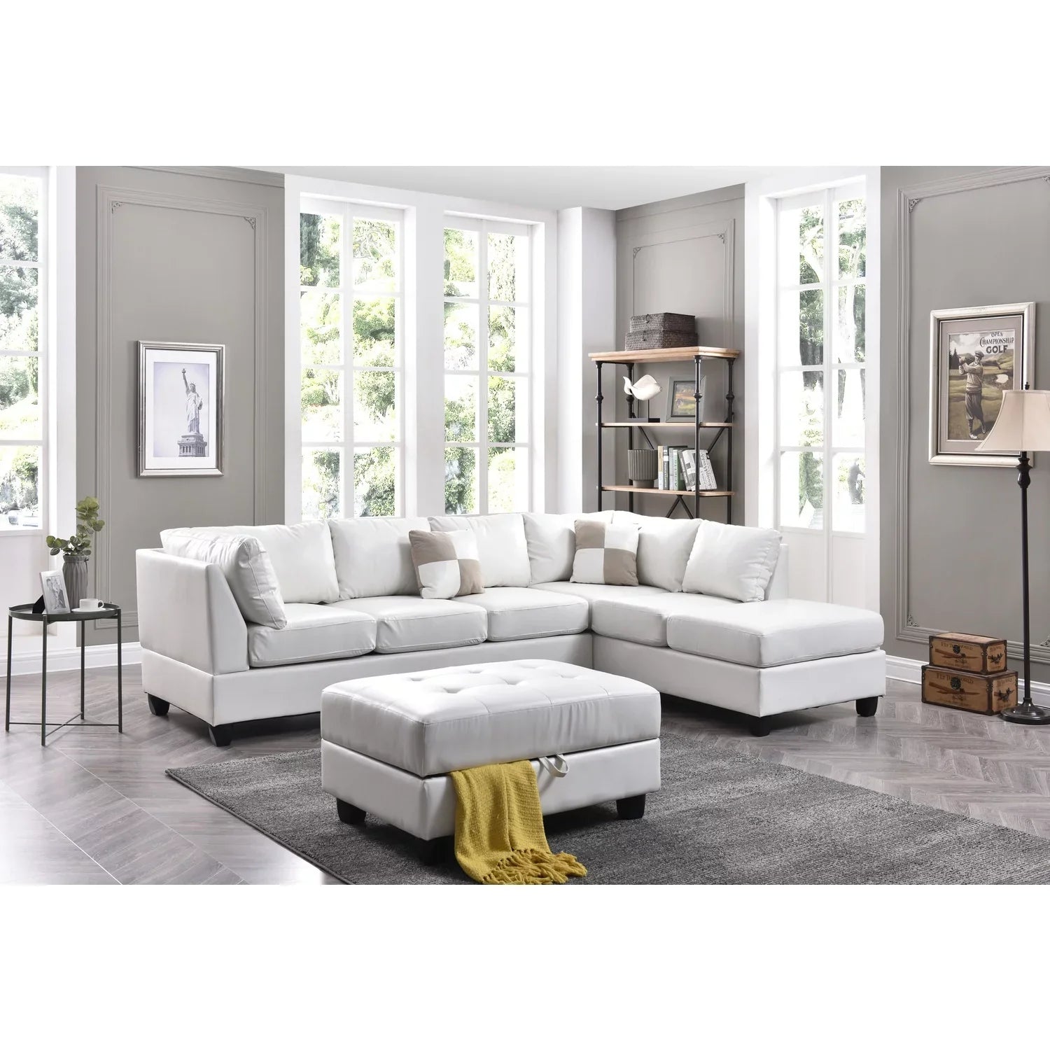 G647B-SC Boxes) white Homestock ( Sectional Antique , 3 Appeal