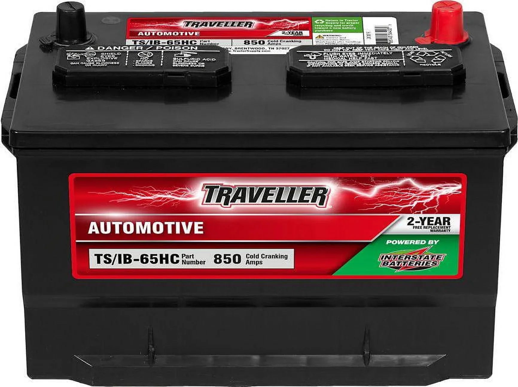 dimension, 65 850 Battery, Group by Automotive Traveller Powered Interstate CCA BCI