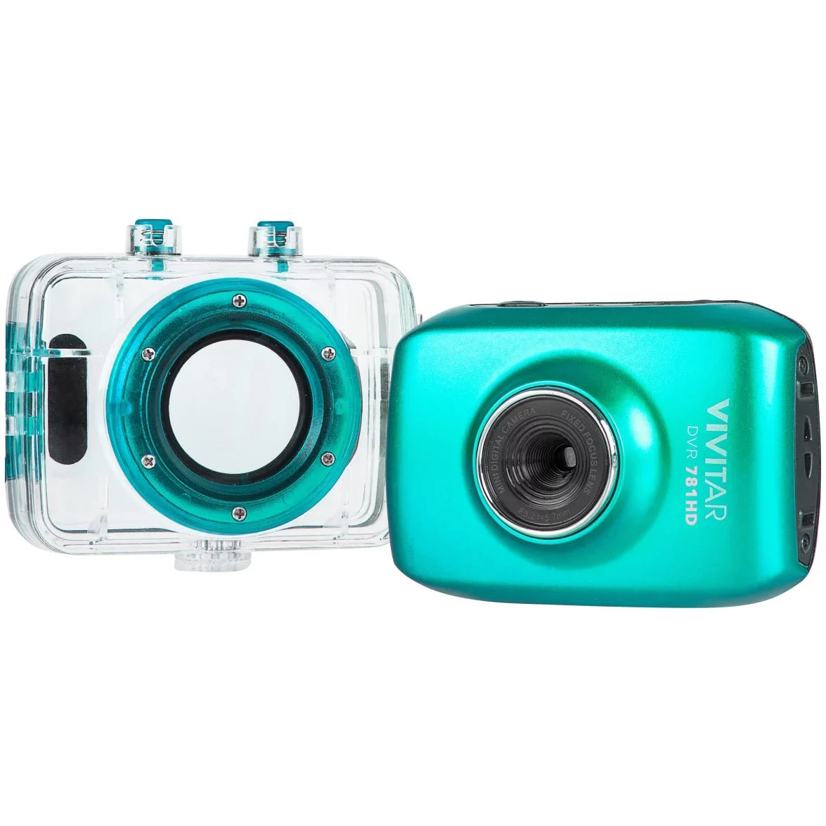 5.1MP Teal CAMCORDER ACTION Vivitar 720P