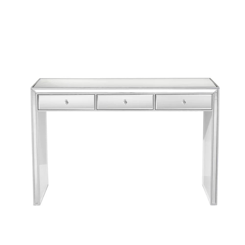 Top Vanity Impressions 3 for (Silver) Table Leah Premium Home Out Mirrored Storage , Table Pull Dressing Drawers Vanity