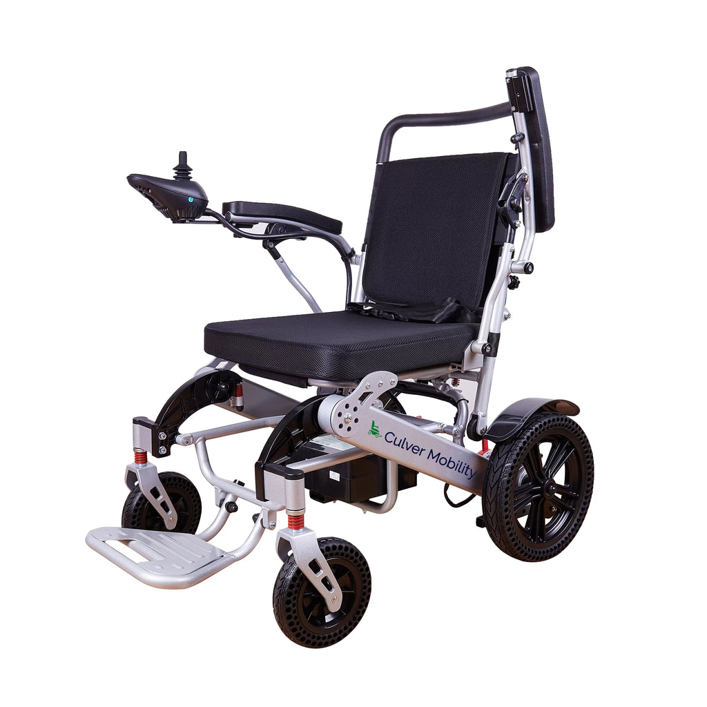 '- - Wheelchairs Mobility - Foldable - 20 SILVER Electric Lightweight Power 360lbs miles and Exclusive 500W Alton