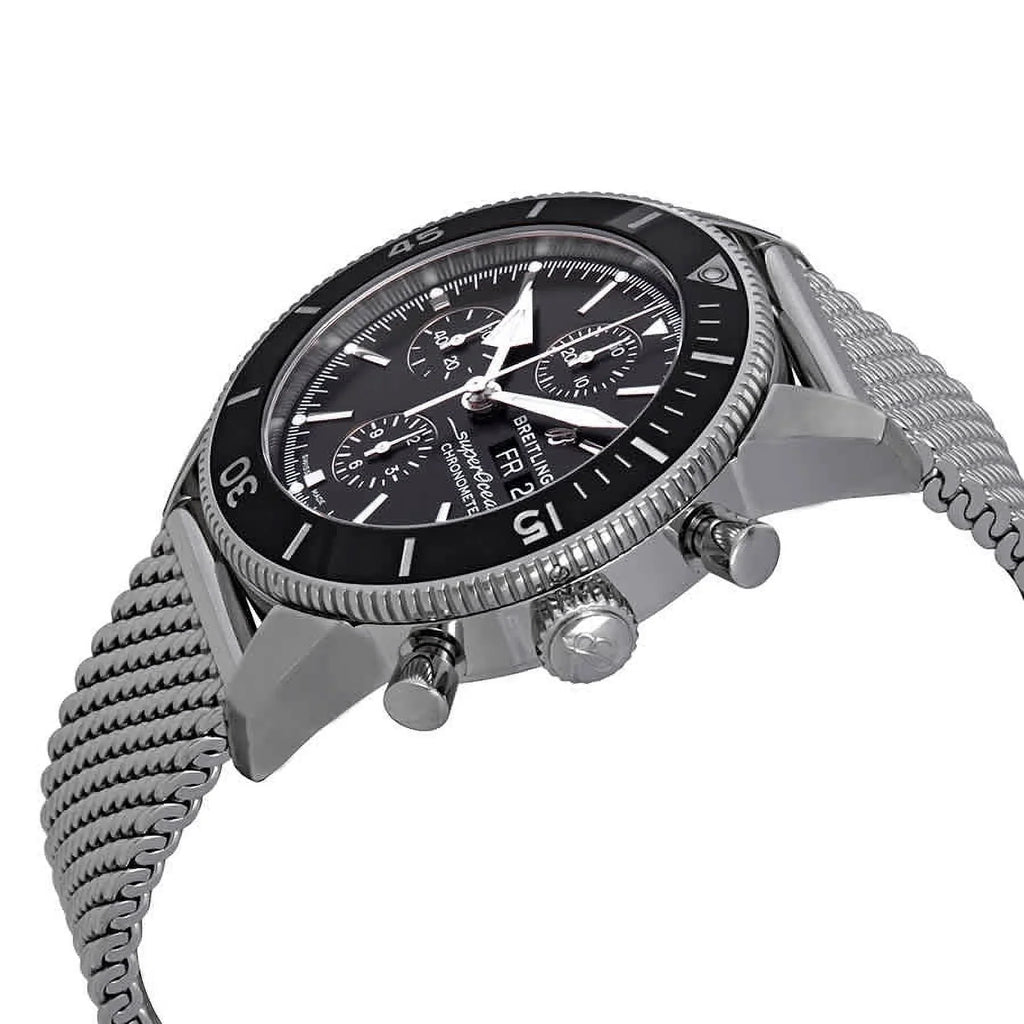 Chronograph Men's Heritage Breitling Dial Automatic Black Superocean A13313121B1A1 Watch II