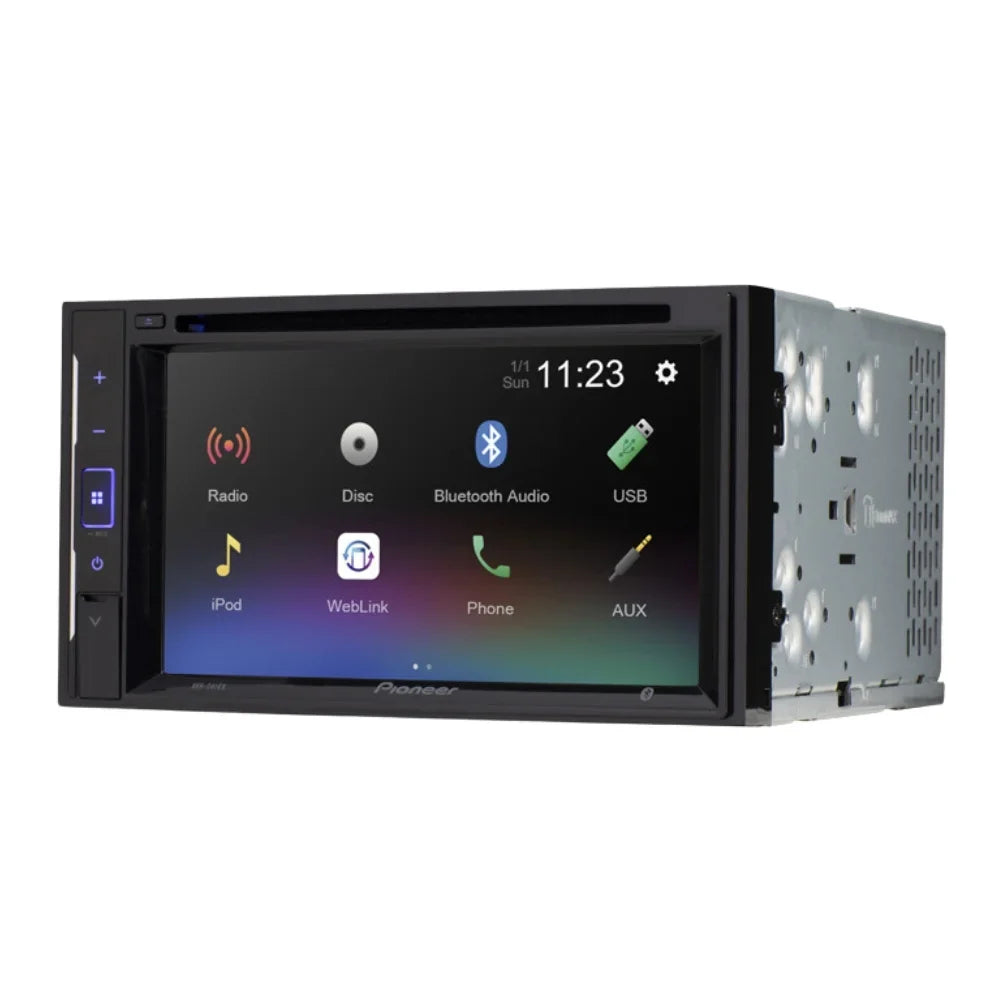 Pioneer Digital W/ Bluetooth/Backup Media Camera/Install Double AVH-241EX 6.2" AM/FM for Corolla Kit/in-Dash W/Grey DVD/CD Dash KIT4936 with Touchscreen 2014-2016 Car Receiver Bundle DIN Stereo