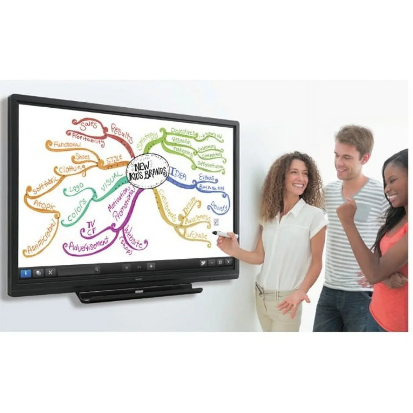 BOARD Sharp ms PNC605B LCD Monitor, 4 AQUOS 60" Touchscreen 16:9, Class