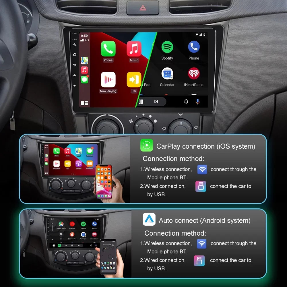 JMANCE Mazda & Car inch Stereo 2010-2013 Compatible 3 Auto CarPlay 9 Receiver, Android with Radio with camera backup Car