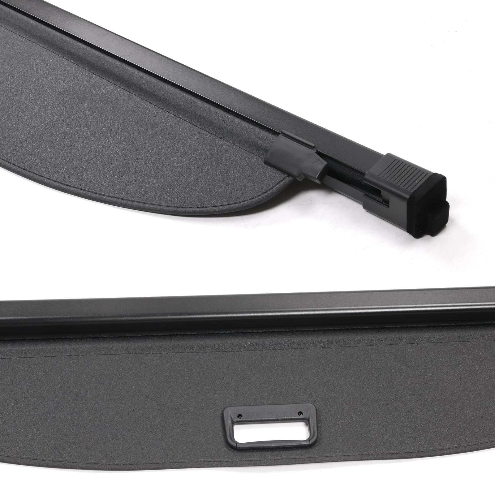Black Trunk & Rod With Nissan Security All Cargo Rear Security Cover Shield Cover Motorsports Retractable PVC Ikon Rogue 2021-2023 Models Aluminum Compatible